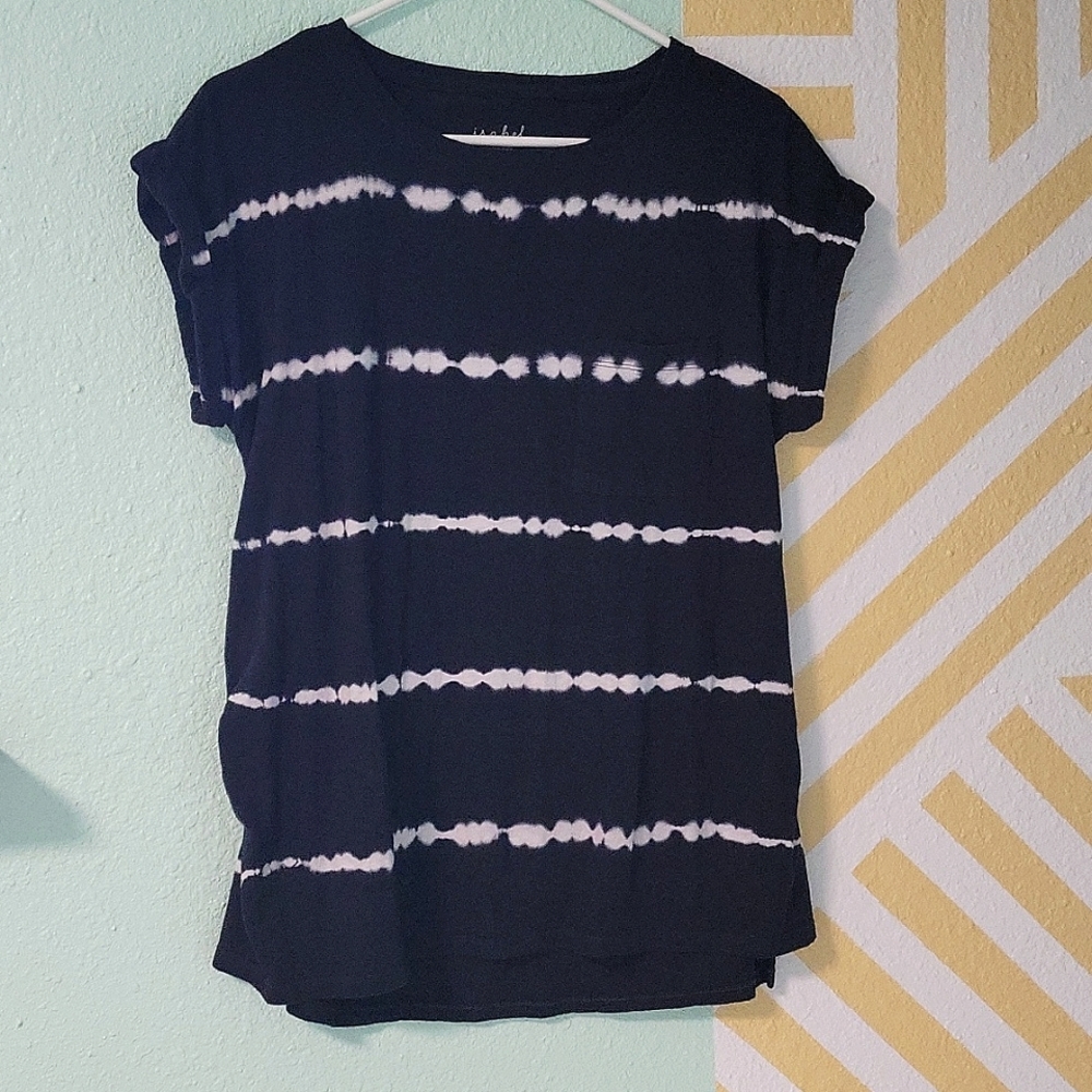 Maternity Short Sleeve Tie Dye T-shirt